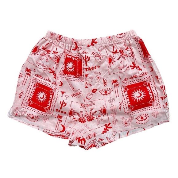 By Frankie Tequila Sunrise Taco & Lime Short Play Set Pink and Red Size XS - Picture 7 of 9